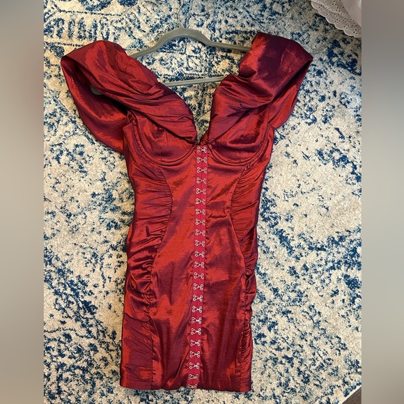 Oh Polly Red Dress - Picture 1 of 3